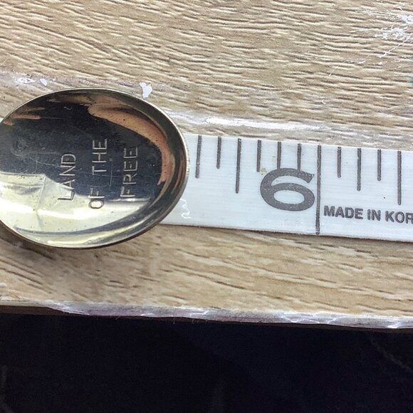 Vintage 1987 Blue Delft Collectible Spoon Eagle & "Land Of The Free" Inscription - Picture 7 of 7